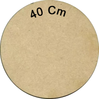 Circulo de 40 cm de MDF x 5,5 mm de espesor